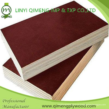 Linyi Qimeng fábrica de exportación de Brown y negro frente a la película 12mm 15mm 18mm contrachapado para la construcción